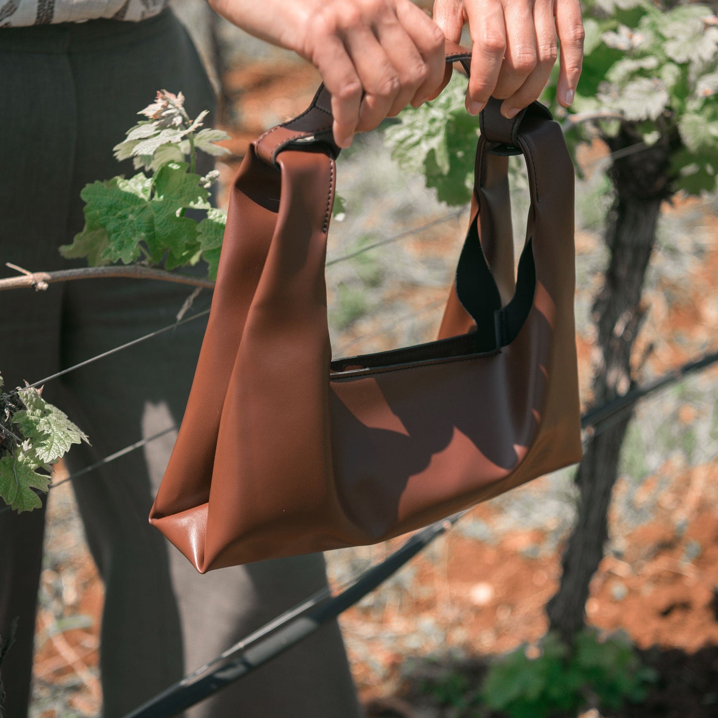 Grape Baguette - Premium Shoulder Bag from L&E Studio