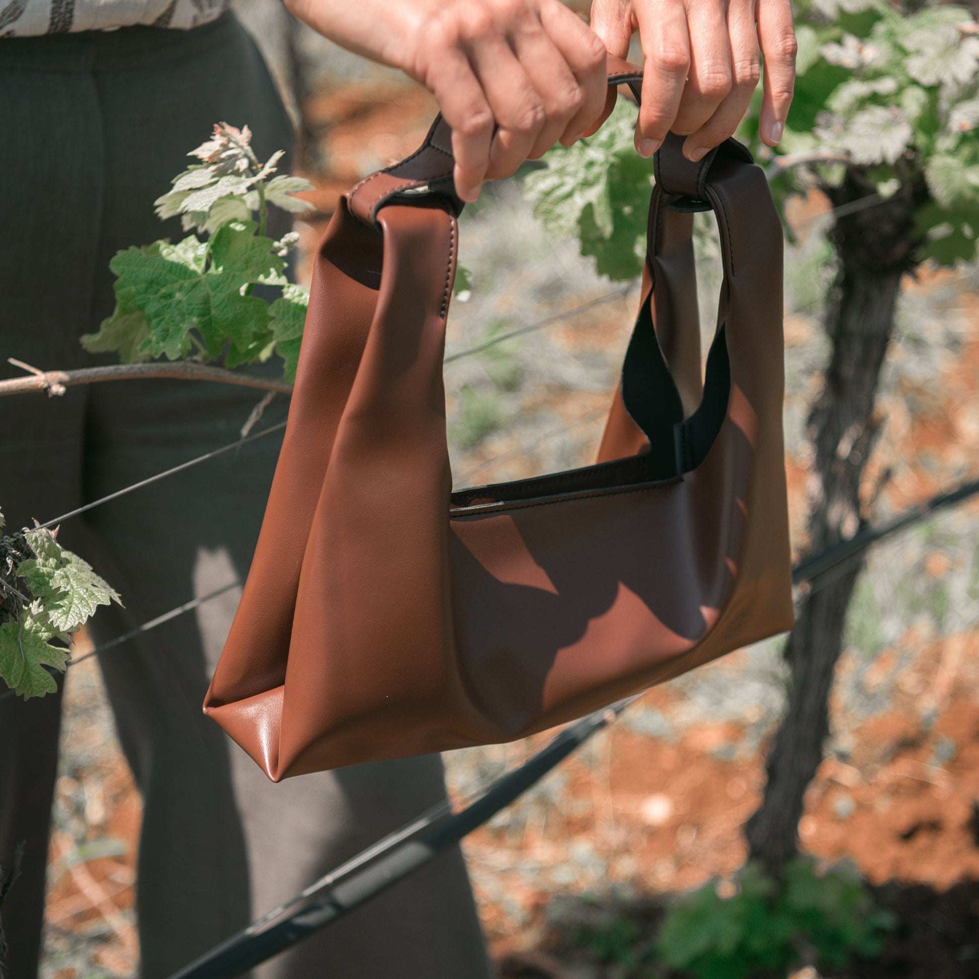 Grape Baguette - Premium Shoulder Bag from L&E Studio