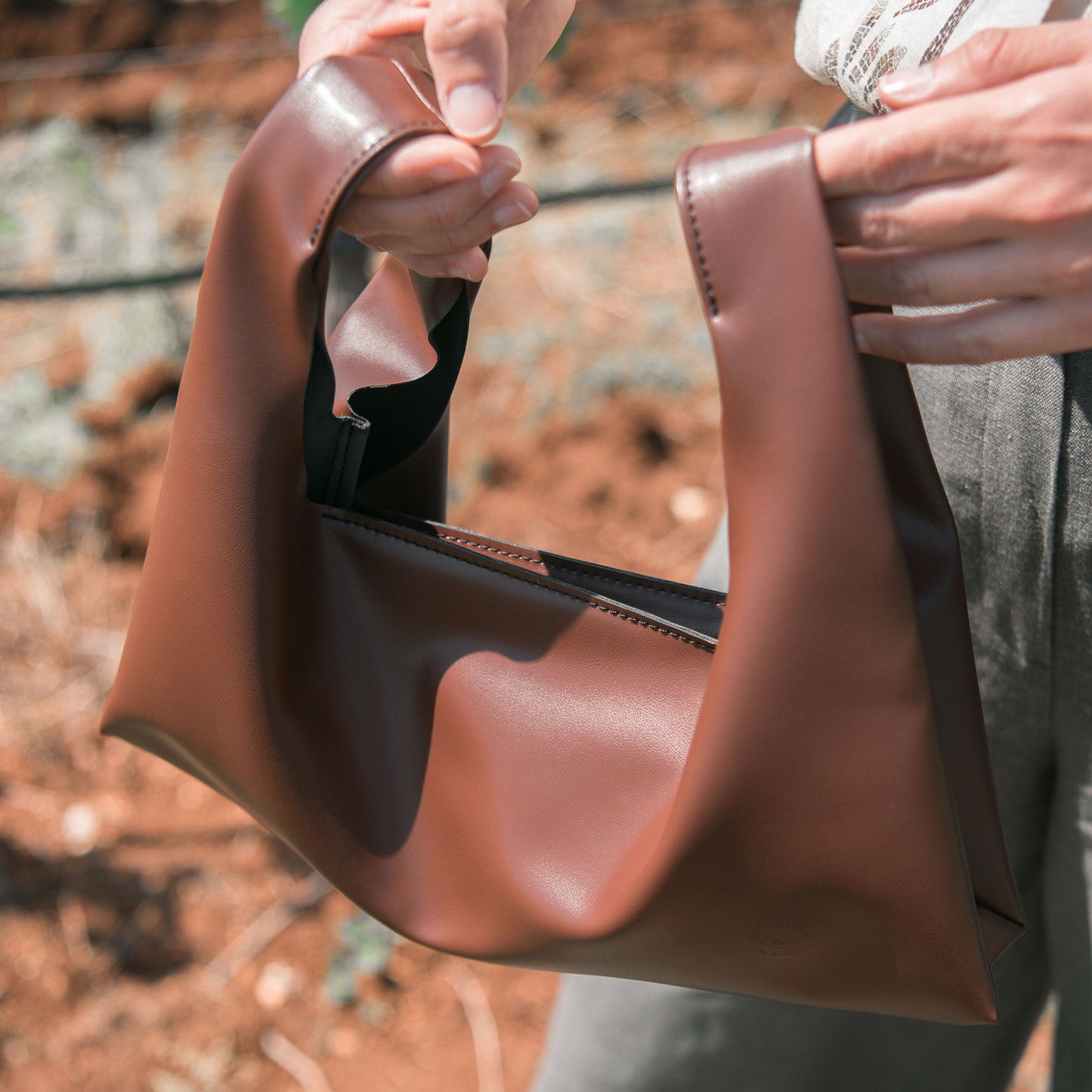 Grape Baguette - Premium Shoulder Bag from L&E Studio